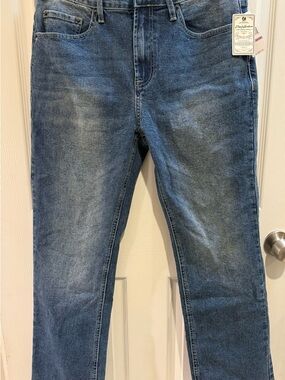 Men's Bootcut Jeans in Dark Blue Denim